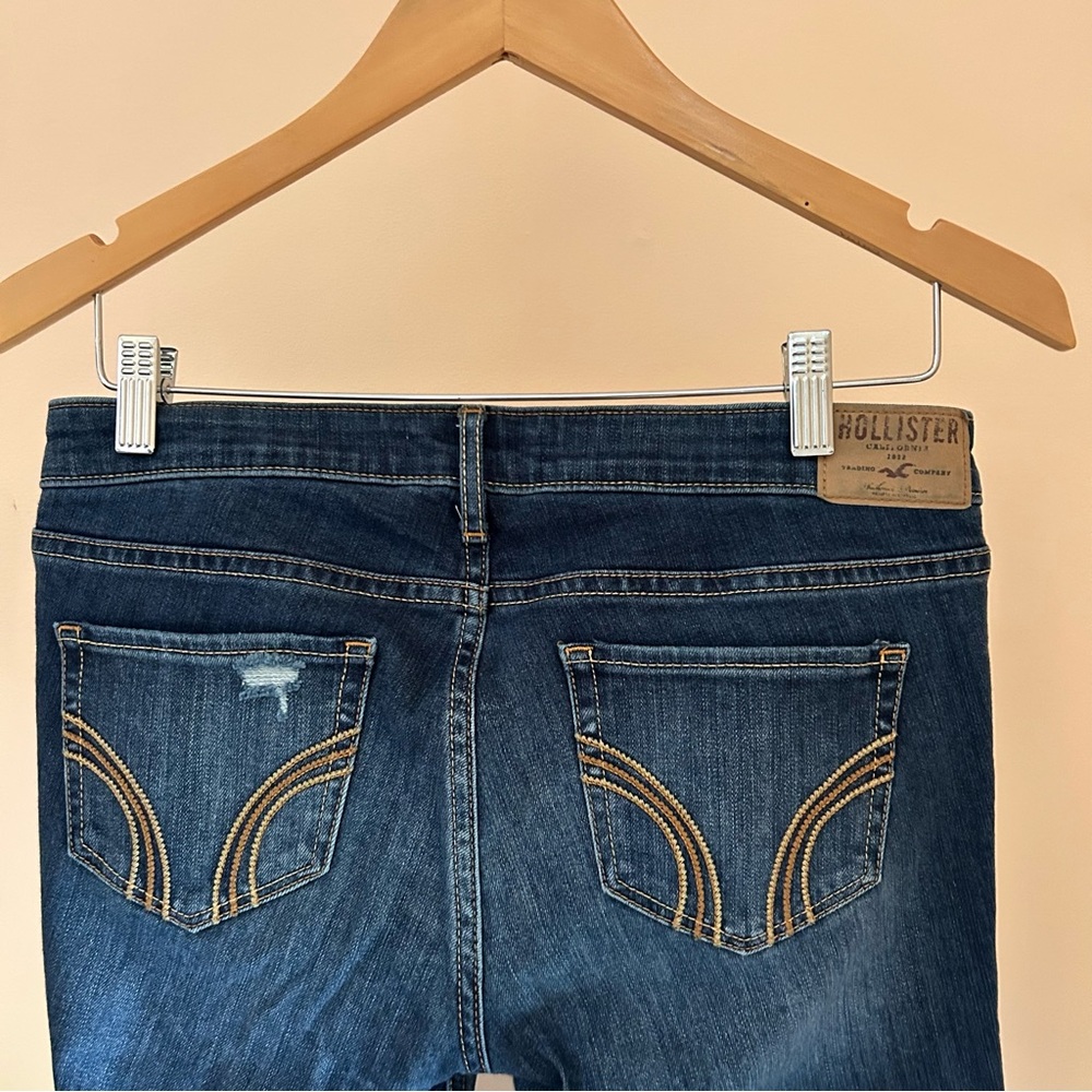 Hollister Y2K Straight Jeans W27 L30 | Women Size 5S | Low Rise Distressed Denim - Picture 6 of 16